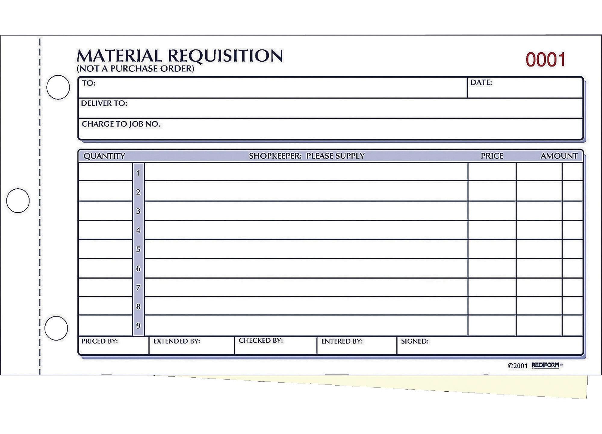 Delivery Forms and Receiving Forms, Item Number 1066702